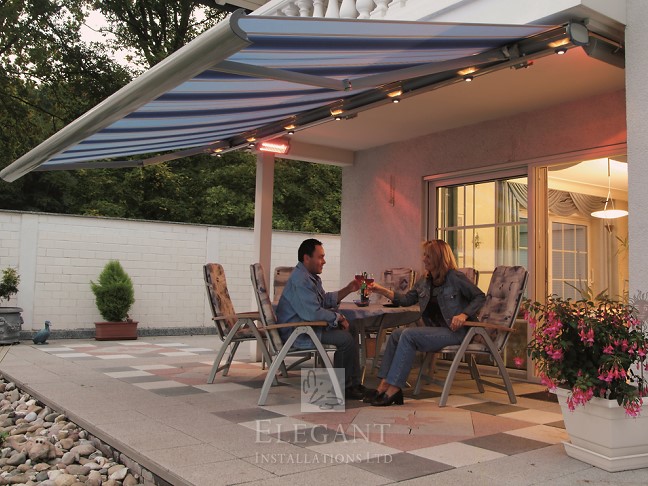 Awnings With Lights Patio Awning, Outdoor Patio Awning Lights